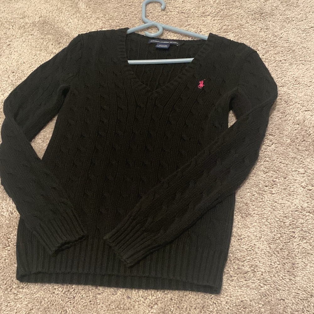 Ralph Lauren Sport V Neck Sweater women's medium